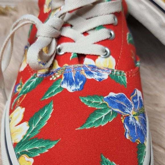 NWOB RALPH LAUREN POLO Thorton Tropical Canvas Sneaker - MEN SIZE 11 - Picture 6 of 6